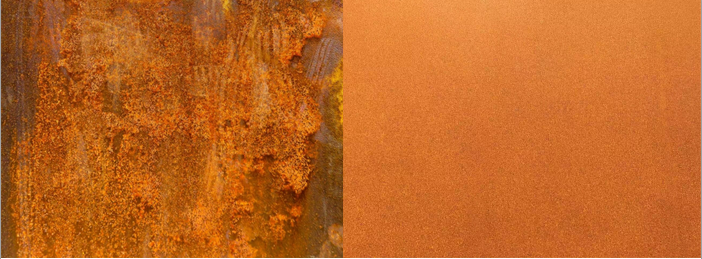 corten steel rust color