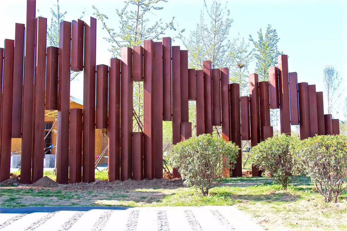 Corten metal sculpture wall art