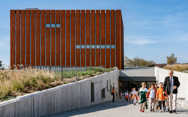 Corten texture for facade