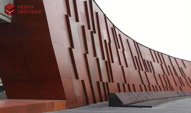 corten wall art sculpture cladding facade