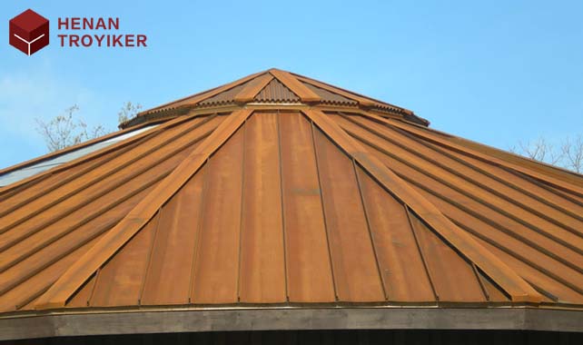 House corten steel roofing