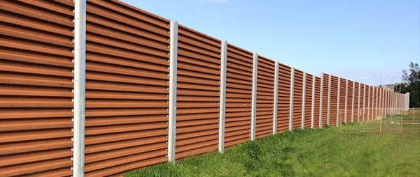 corten metal fence for outdoor