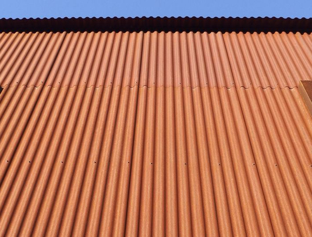 Weather proof metal corrugated cladding roofing