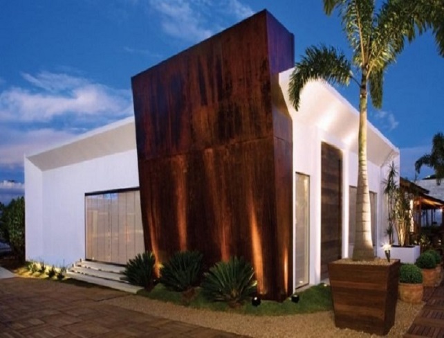 corten steel wall cladding