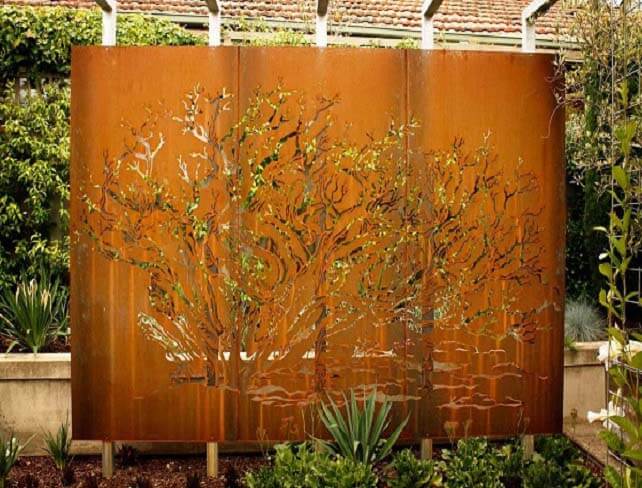 Decoration design corten steel