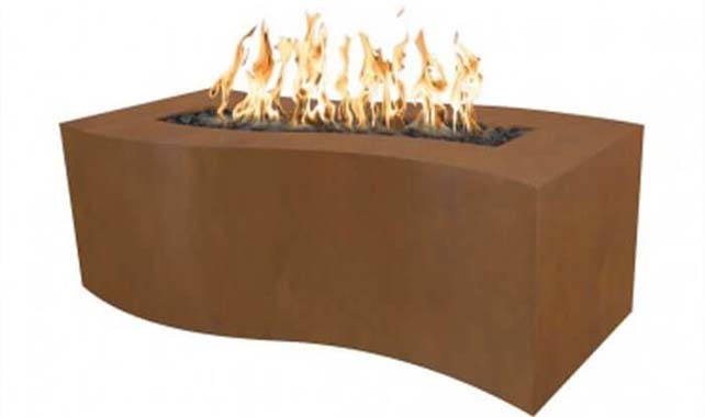 Shape outdoor corten firepit