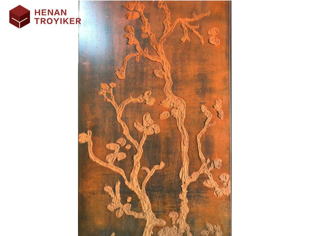 Relief Corten Screen Art