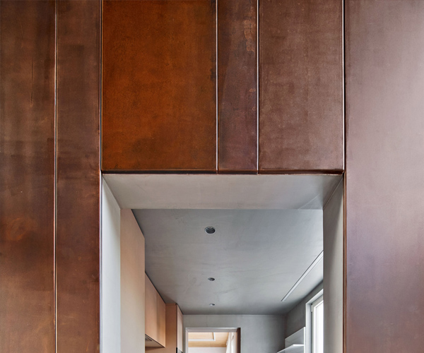 corten cladding indoor