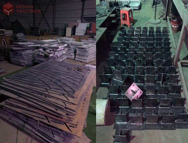 corten steel rib corrugated metal fence