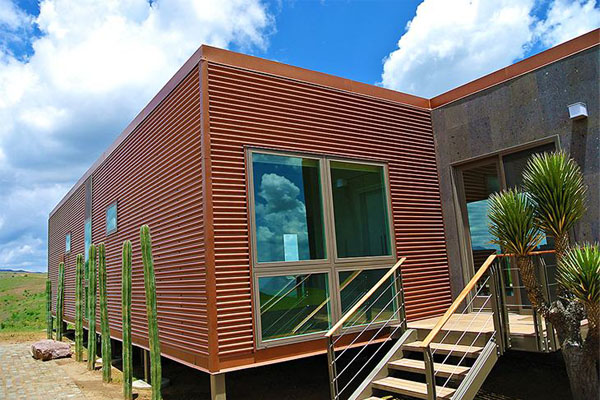 weathering corten steel RIB wall cladding panels