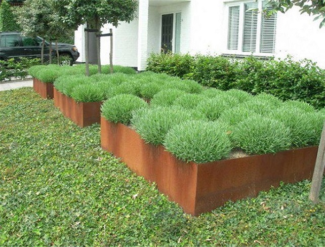 corten steel flowerpot