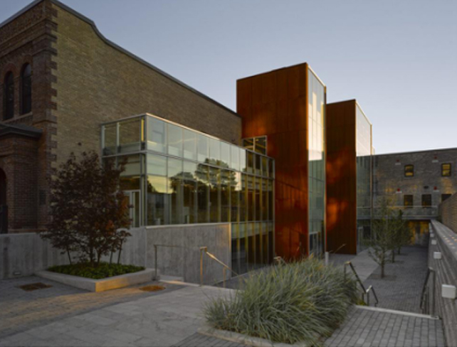 corten steel wall construction detail